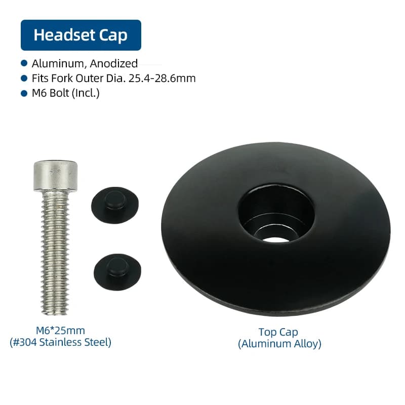 Bouchon de Compression de vélo, boulons d'extension de casque de direction, support de capuchon supé