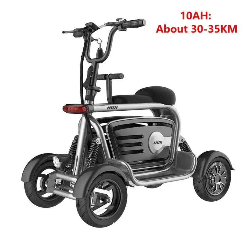 Scooter électrique à double moteur à 4 roues pour adultes, 800W, 48V, Scooter de mobilité à 4 roues 