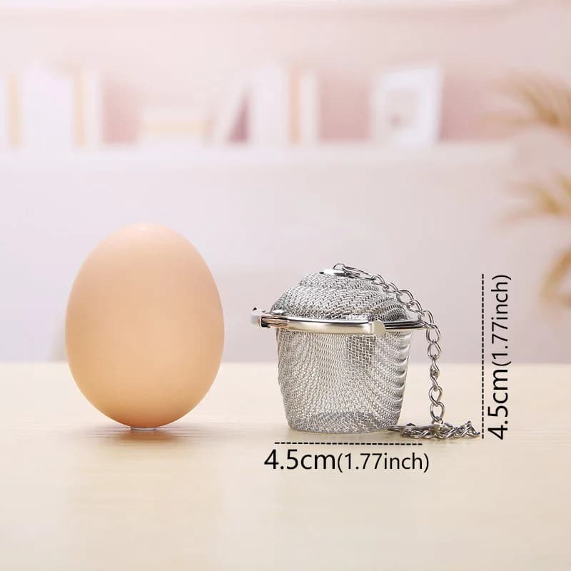 Bouilloire en acier inoxydable, filtre à thé verrouillable, diamètre réutilisable pour la brassage d