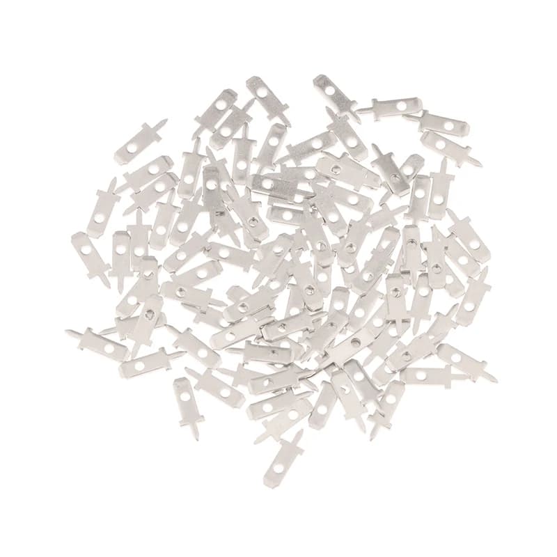 Économisez sur 50 fiches d'insertion de 2.8mm, cosse à souder à une jambe, feuille de soudage PCB de