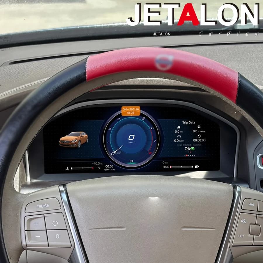 Écran de tableau de bord numérique LCD de 12,3 pouces pour Volvo XC60 2015-2017, Plug and Play