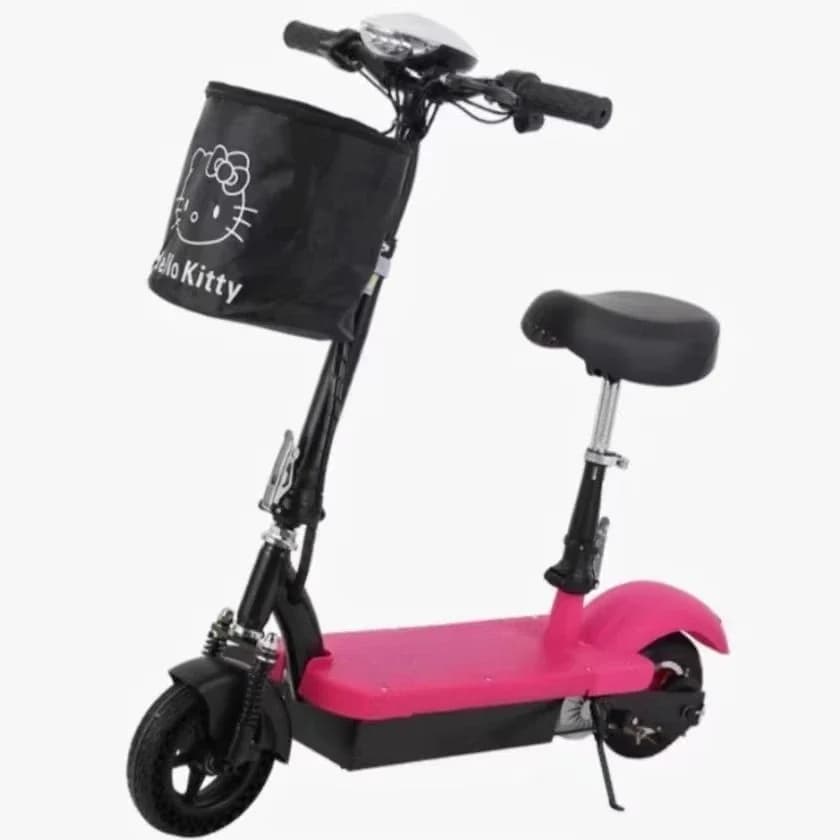 Scooter électrique électronique de 350 watts, siège amovible avant, Double amortisseur, commande voc