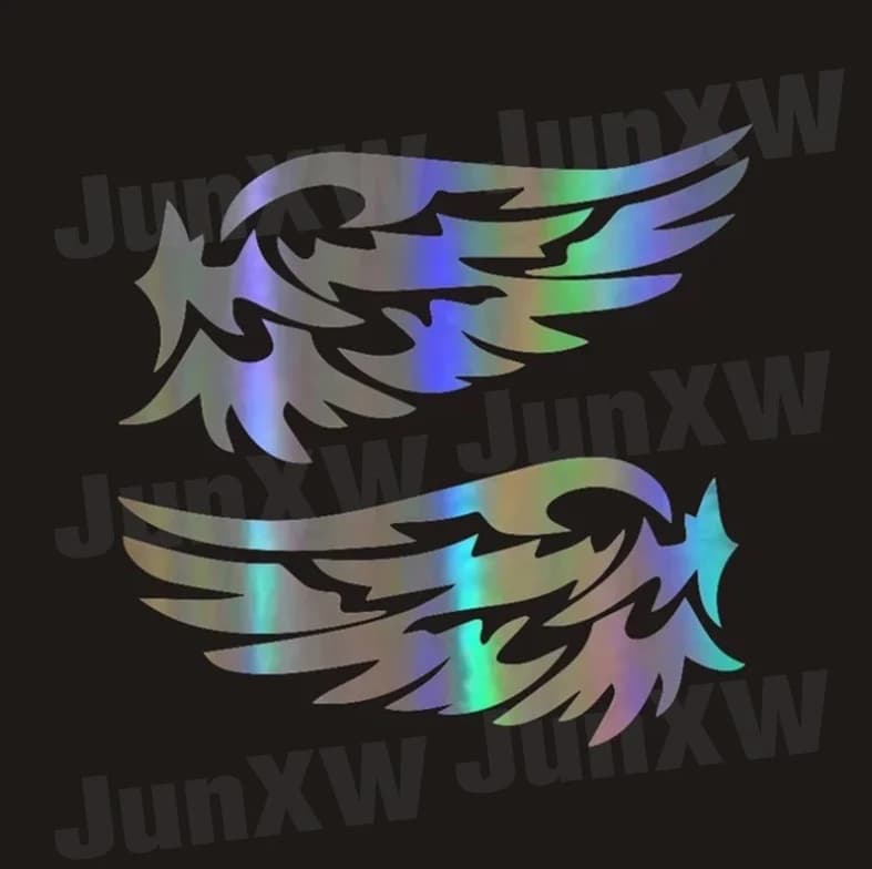 Autocollants de voiture ailes d'ange, jolis décalcomanies, décoration Hurcycles, coulée 3D, autocoll