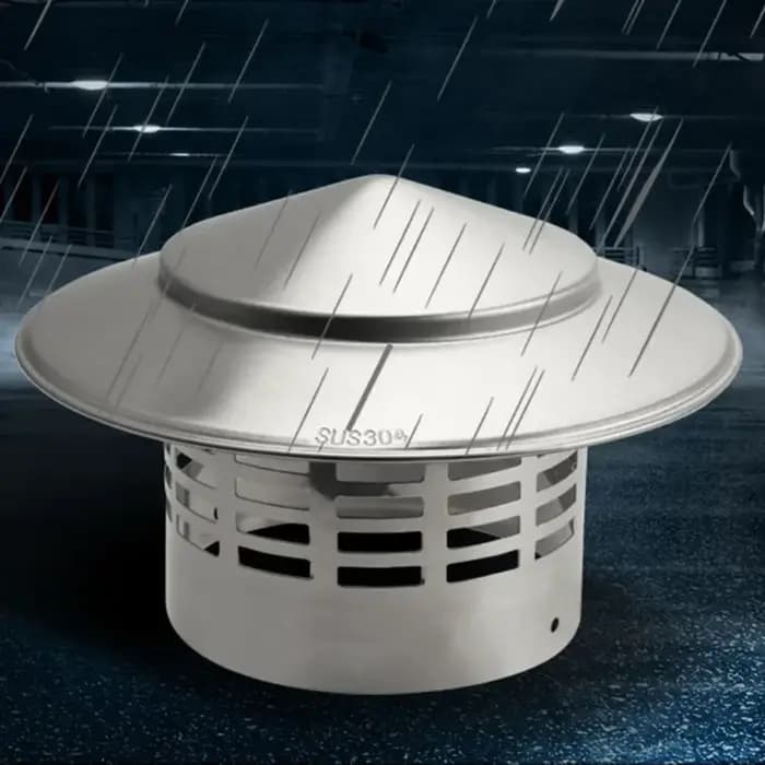 Capuchon de pluie de cheminée ultraléger en acier inoxydable