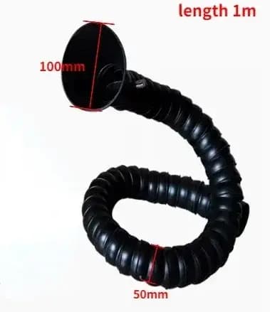 Tuyau de ventilateur d'échappement de fumée Flexible, positionnement du tube en bambou, collecteur d