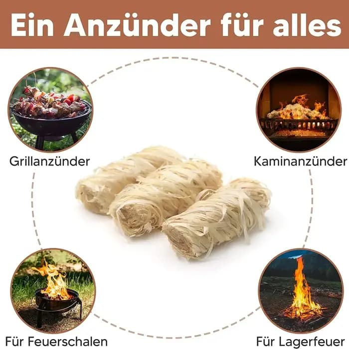 Démarreur naturel 30/100 pièces, bâton de bois de cire, adapté au cheminée, poêle à barbecue, four de cheminée, allumage au charbon de bois