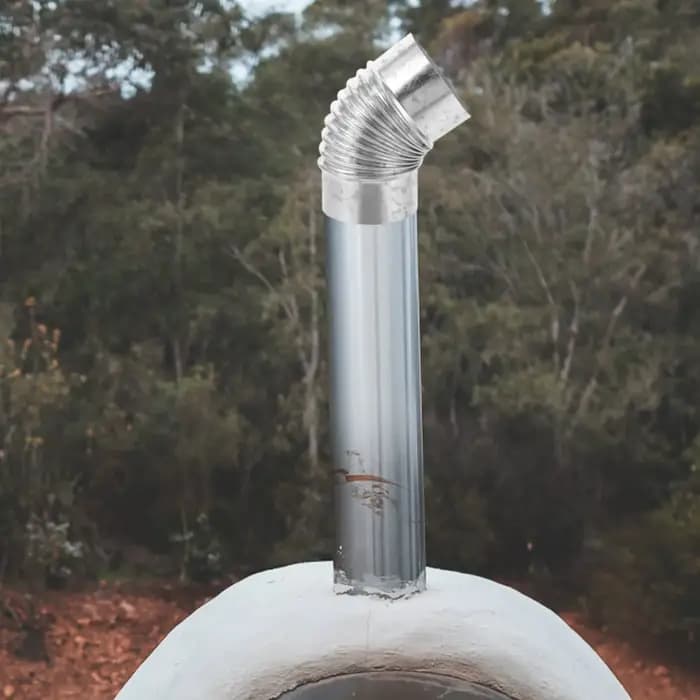 Tuyau de cheminée pour poêle à bois, coude en acier inoxydable à 45 degrés, extension de tuyau d'échappement, kit de cheminée, remplacement pour poêle extérieur, ventilation