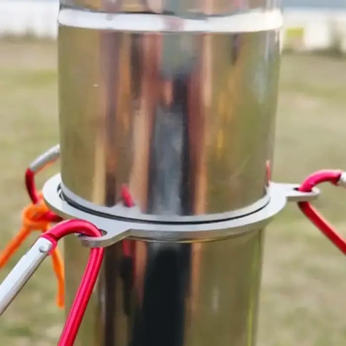 Anneau coupe-vent de cheminée en acier inoxydable