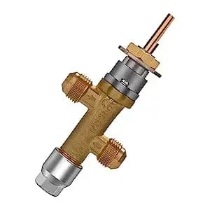 Vanne de sécurité pour foyer au propane/GPL avec dispositif de coupure de flamme