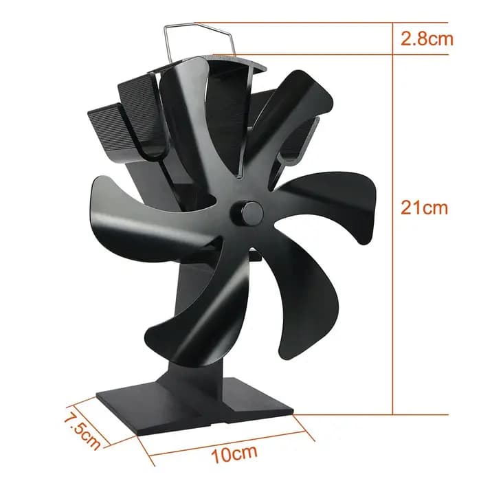 Ventilateur de cheminée silencieux pour poêle à bois
