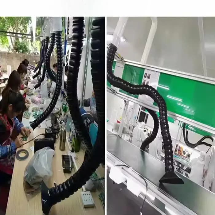 Tuyau de ventilateur d'échappement de fumée Flexible