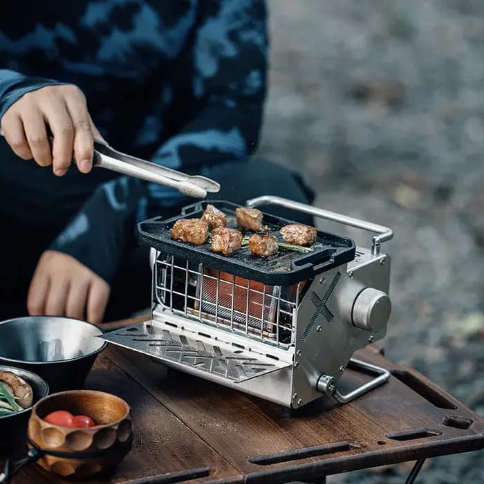 GOOUT STRINGHILL Mini poêle chauffant extérieur Camping cuisinière à gaz pêche