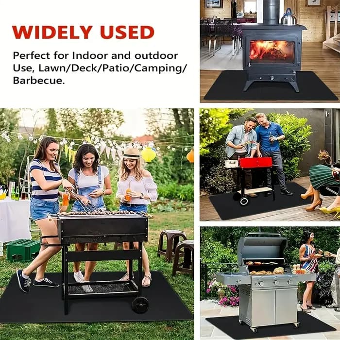 Tapis de Barbecue d'extérieur pour protéger les sols en bois