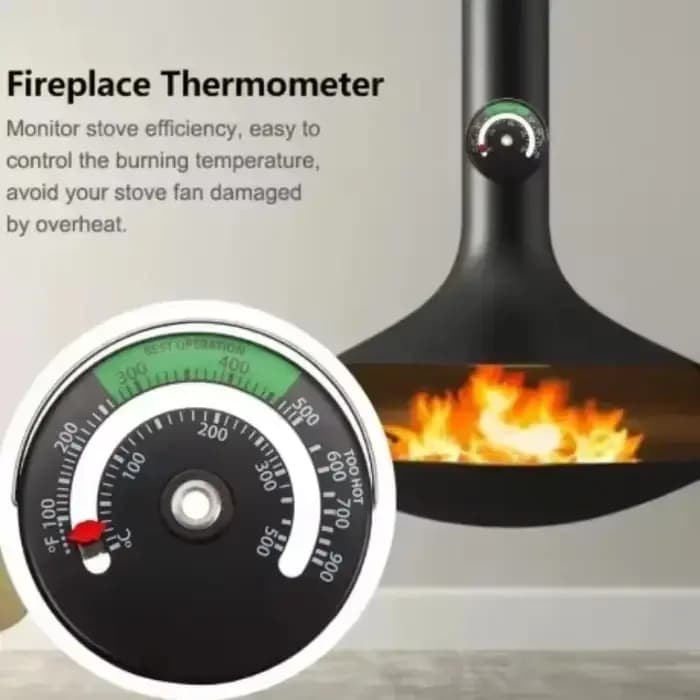 Poêle à bois poêle à granulés chauffage de combustion jauge de température brûleur à bois poêle tuyau ventilateur thermomètre