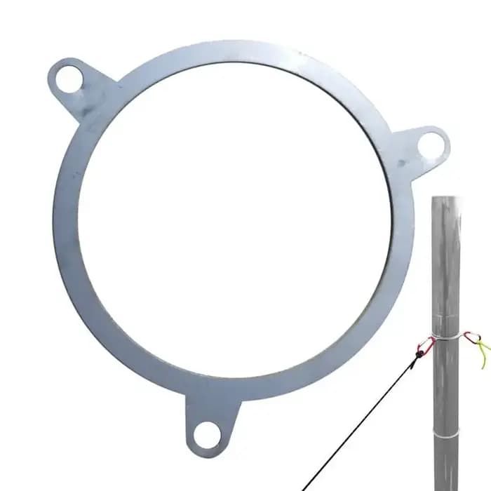 Anneau coupe-vent de cheminée en acier inoxydable