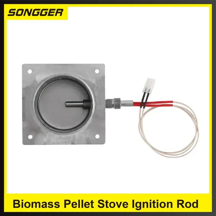 Tige d’Allumage BST-107-01 220V 300W 350W pour Poêle à Granulés Biomasse Chauffage Cheminée Acier Inoxydable Allumage Rapide Haute Température Montage à Vis