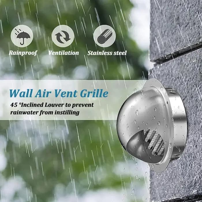 Couvercle de Grille d'échappement de Ventilation de conduit en acier inoxydable