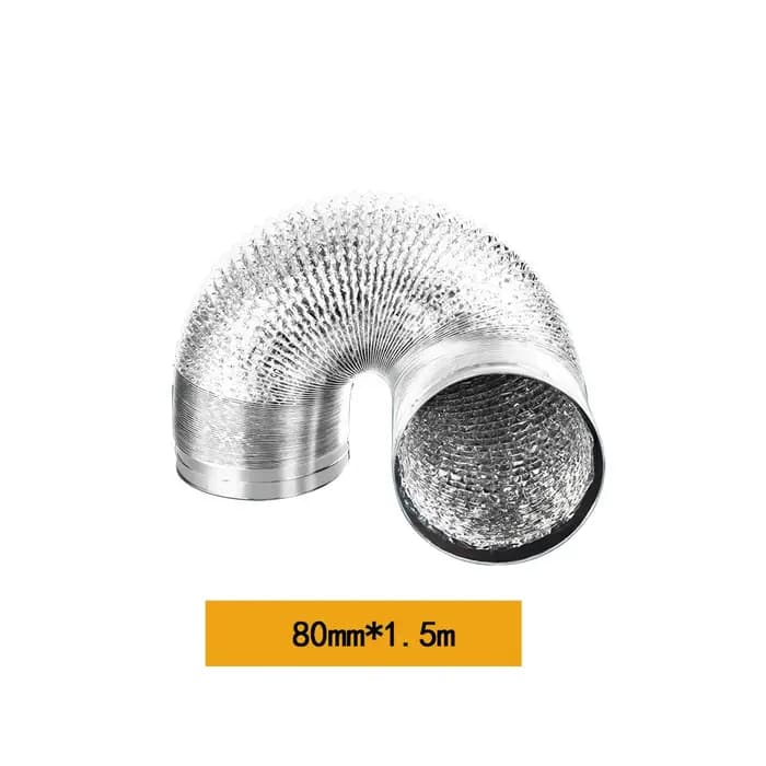Tuyau de Ventilation d'air en aluminium, 80-200mm, conduit d'échappement Flexible pour salle de bain