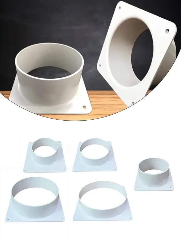 Connecteur de conduit de ventilation, bride, tuyau de Ventilation droit, outils de conduit en plasti
