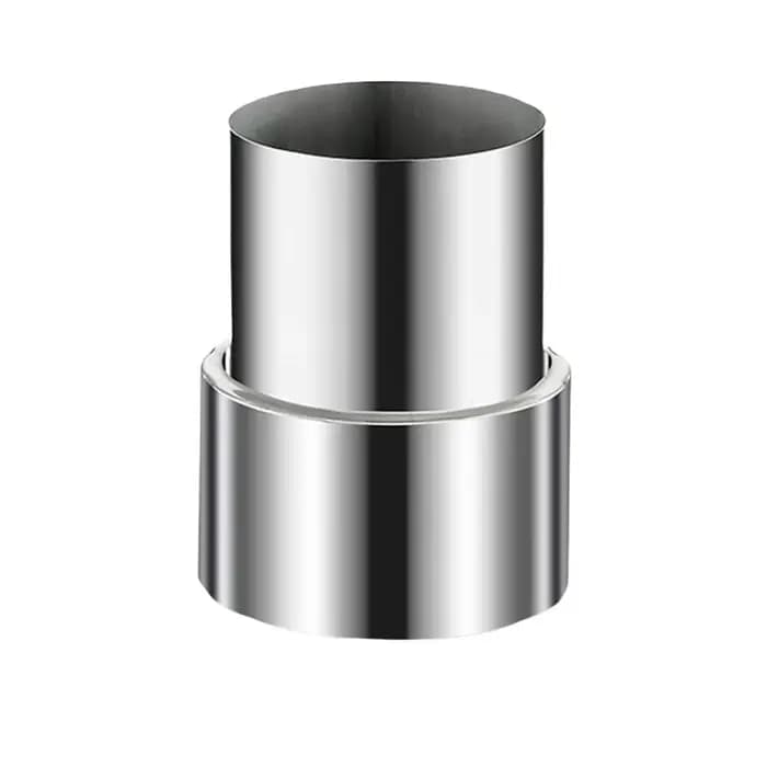 Tuyau de réduction en acier inoxydable pour tuyaux de cheminée et de poêle avec changement de diamètre de 120 mm à 50 mm pour le chauffage ou le refroidissement