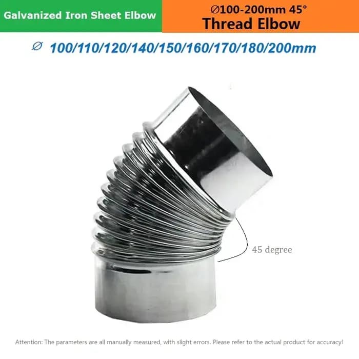 Connecteur de Tube de Ventilation à Filetage Coudé pour Conduit de struction ée