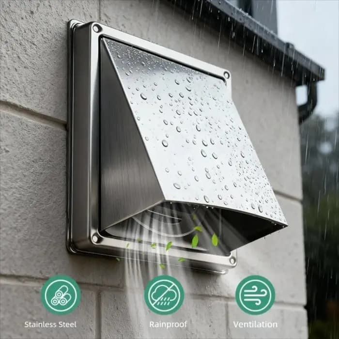 Grille d'aération de sécheuse en acier inoxydable durable