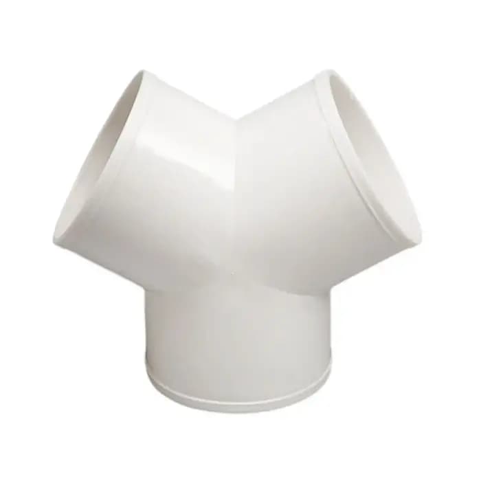 Connecteur de conduit d'échappement en PVC en forme de T/Y, Joint de Tube de Ventilation rapide, con