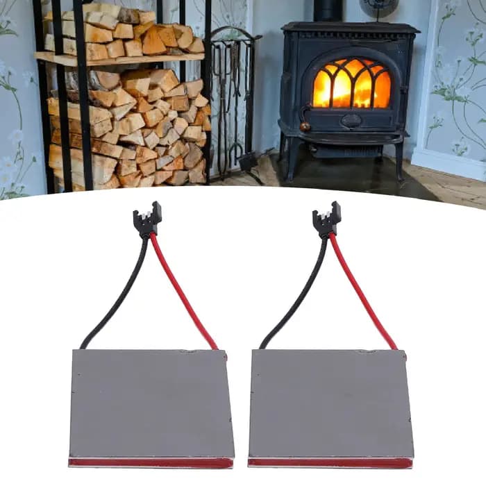 Feuille de production d'énergie de ventilateur de cheminée, 2 pièces, réparation de remplacement de