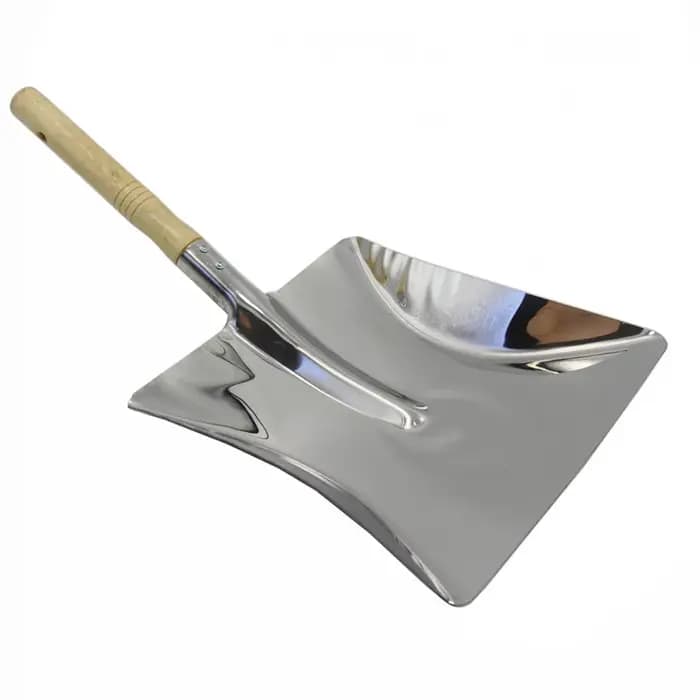 Pelle à foyer avec manche en bois