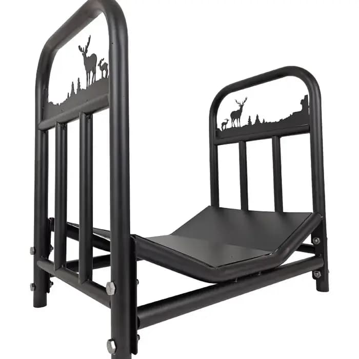 Support à bois robuste pour intérieur et extérieur, étagère de rangement pour bois de chauffage