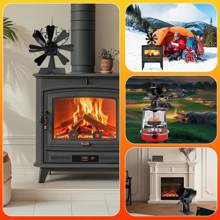 Ventilateur de poêle à bois à chaleur naturelle 2026