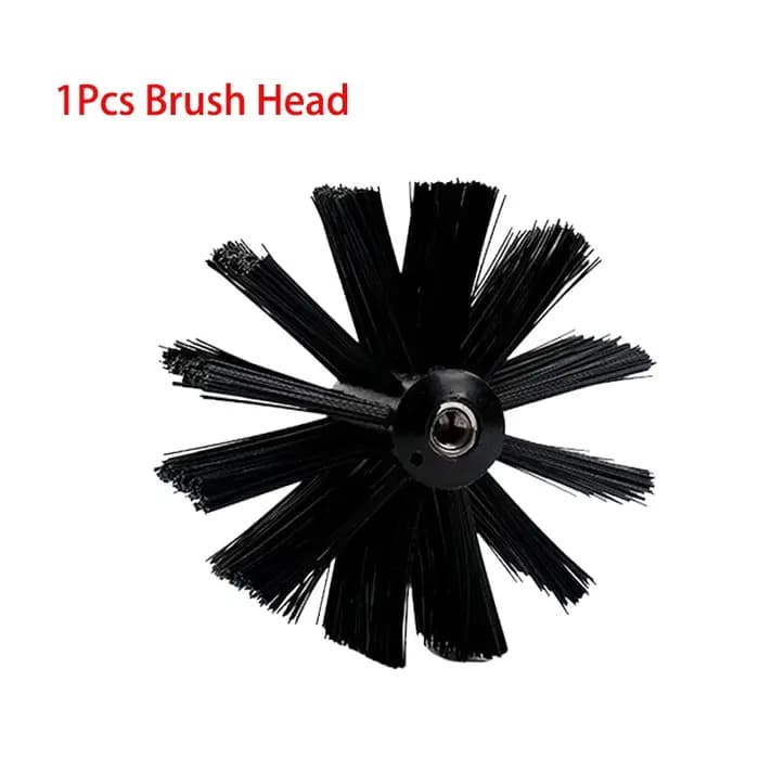Ensemble de balayage de cheminée Flexible, Kit de brosse et de tige de balayage de conduit, tiges de