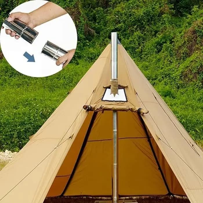 Cheminée poêle à usage Multiple pour le chauffage tente