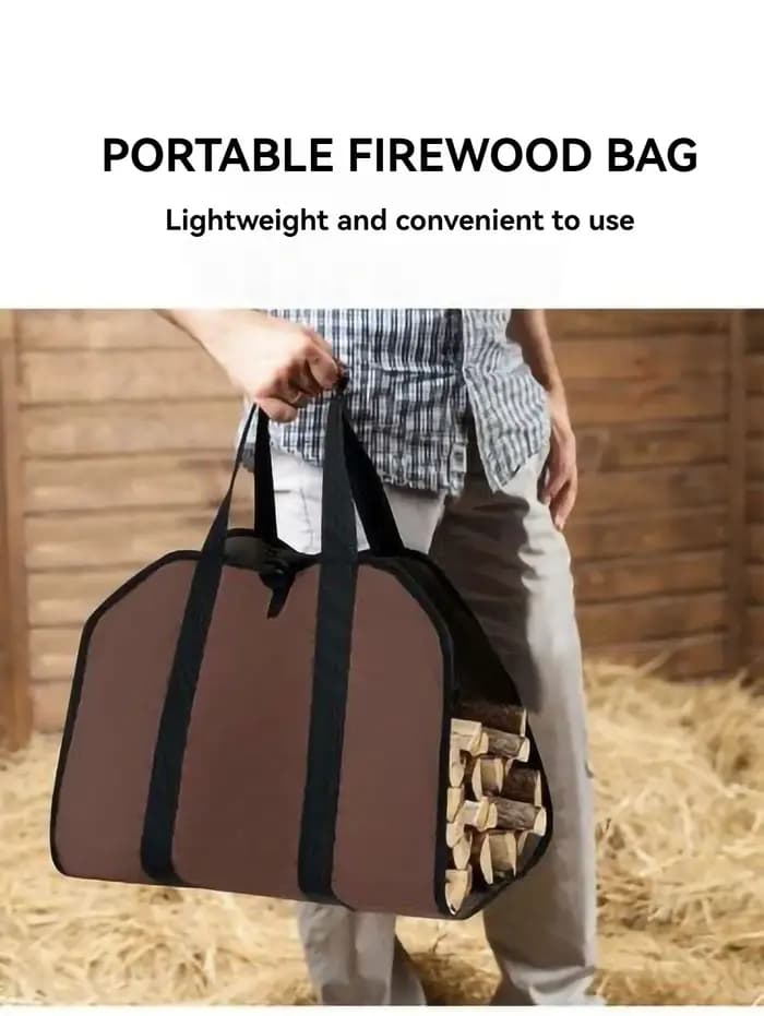 Sac fourre-tout de transport de bûches de bois de chauffage