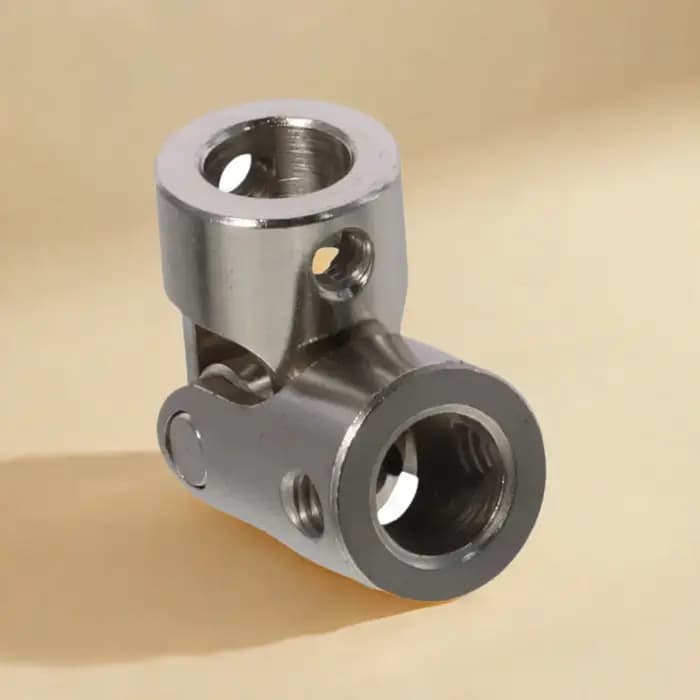 Coupleur de Joint en U en acier inoxydable, diamètre intérieur de 8mm à 8mm, direction en Nickel bro