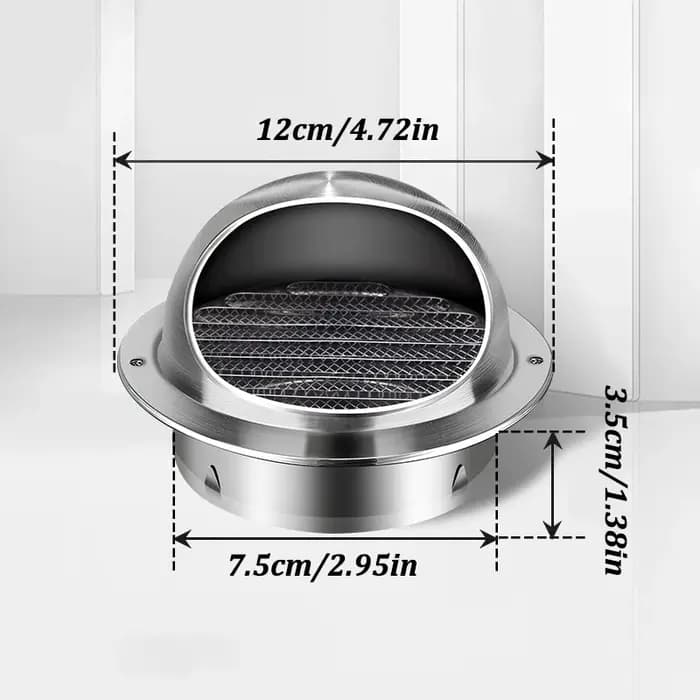 Couvercle de Grille d'échappement de Ventilation de conduit en acier inoxydable, pour plafond mural,