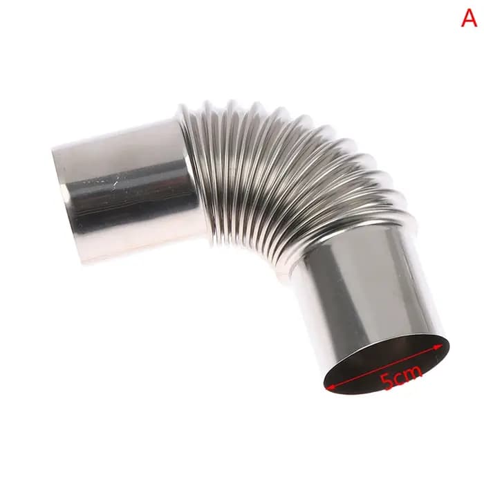 Capuchon coupe-vent en acier inoxydable coude à 90 degrés doublure de cheminée coude à 90 ° tuyau d'