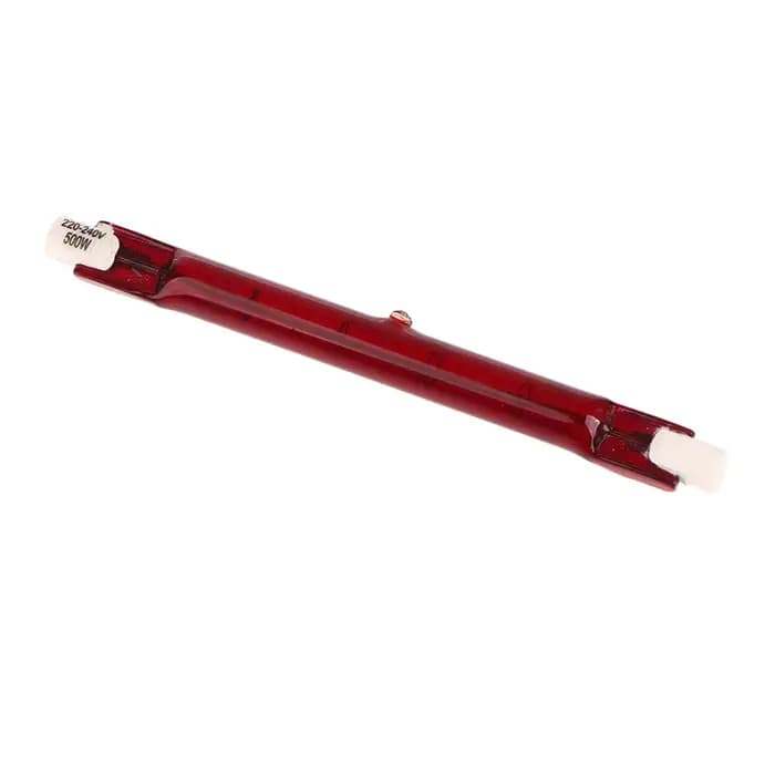 1Pc 500W rouge R7 IR infrarouge halogène Parasol extérieur chauffage Tube ampoule lampe 118mm décoration de la maison fournitures de fête de vacances