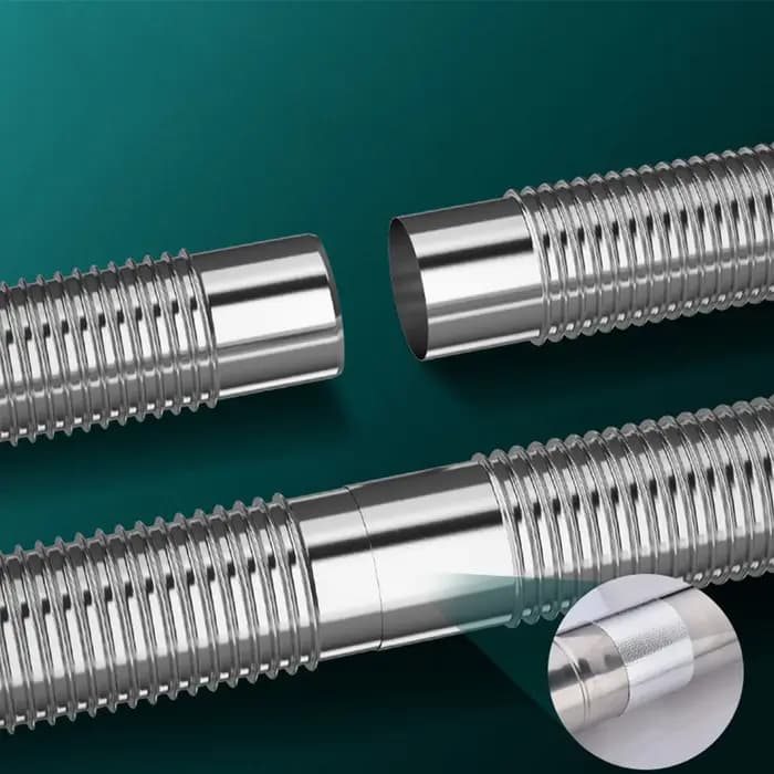 Doublure de cheminée coudée en acier inoxydable
