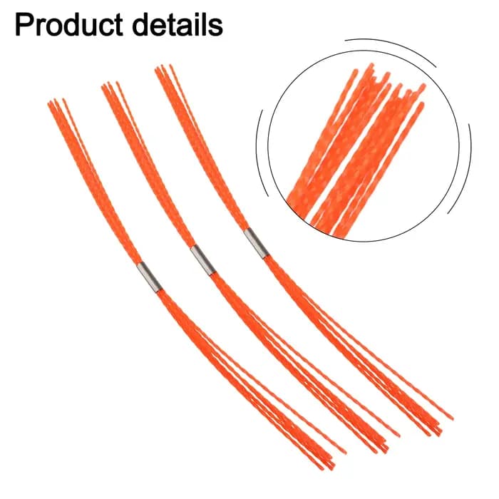 Lot de 3 brosses de nettoyage de cheminée avec tiges flexibles et poils en nylon de rechange