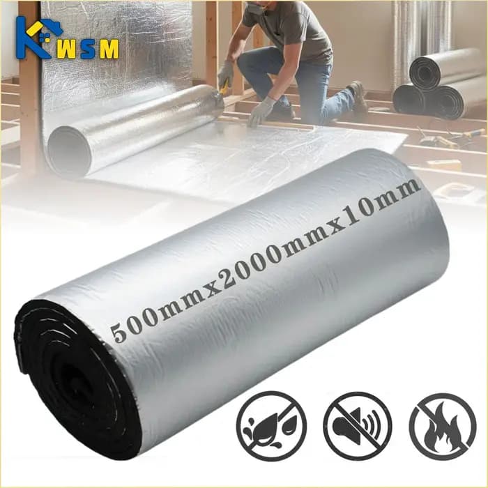 Tapis insonorisé d'isolation thermique de 10MM, barrière thermique, rouleau de mousse, mur de maison