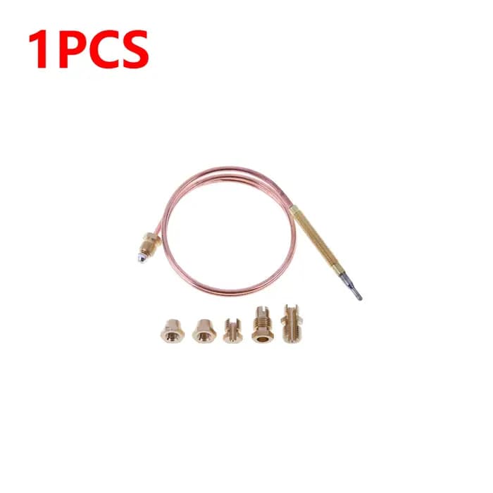 Pièces universelles de cheminée à Thermocouple à gaz, 60cm, 120cm, avec 5 pièces fixes, brûleur de c