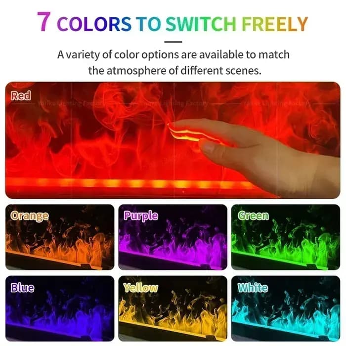 Cheminée Atomisée Intelligente 3D avec LED