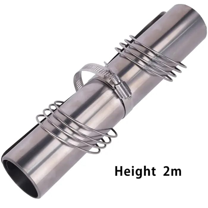 Soomloom cheminée en rouleau de titane pour poêle à bois 2m 2.5m 3m accessoire de cheminée Compact l