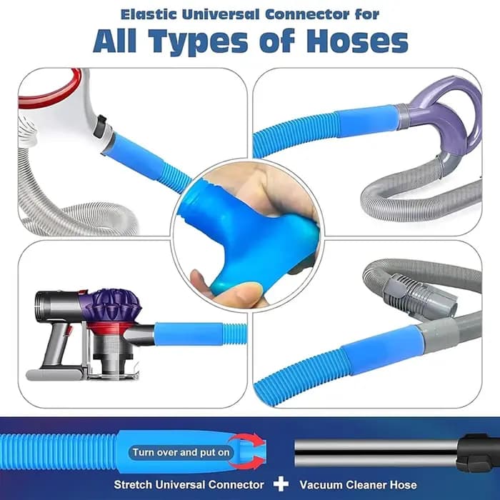 B64B-pour l'élimination des peluches sèche-linge nettoyeur d'évent fixation universelle du tuyau d'aspirateur brosse de nettoyage en profondeur pour conduits bouchés