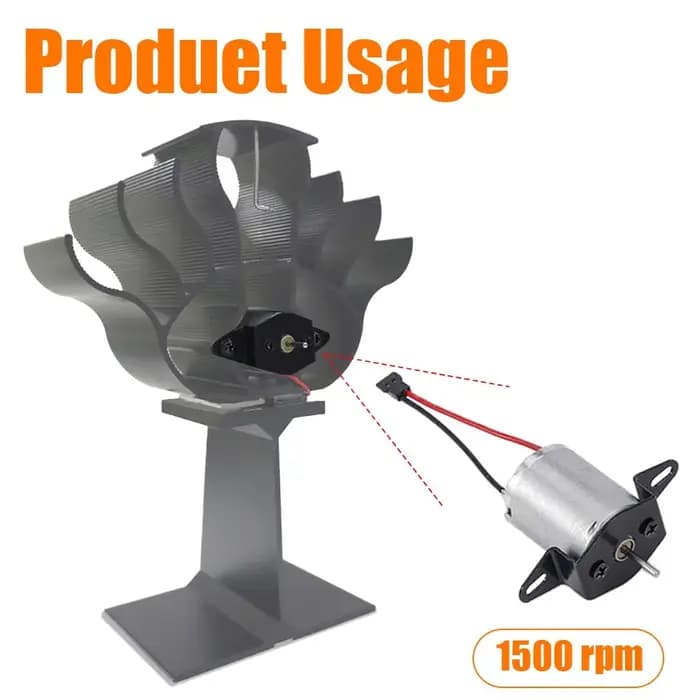 Bricolage cheminée ventilateur générateur pièce 3V 1500 tr/min générateur d'énergie électrique machi