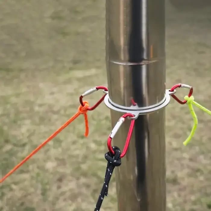 Anneau coupe-vent de cheminée en acier inoxydable