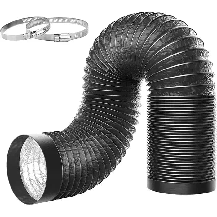 4 tuyaux de ventilation en aluminium : conduits CVC résistants aux fuites pour un usage polyvalent v