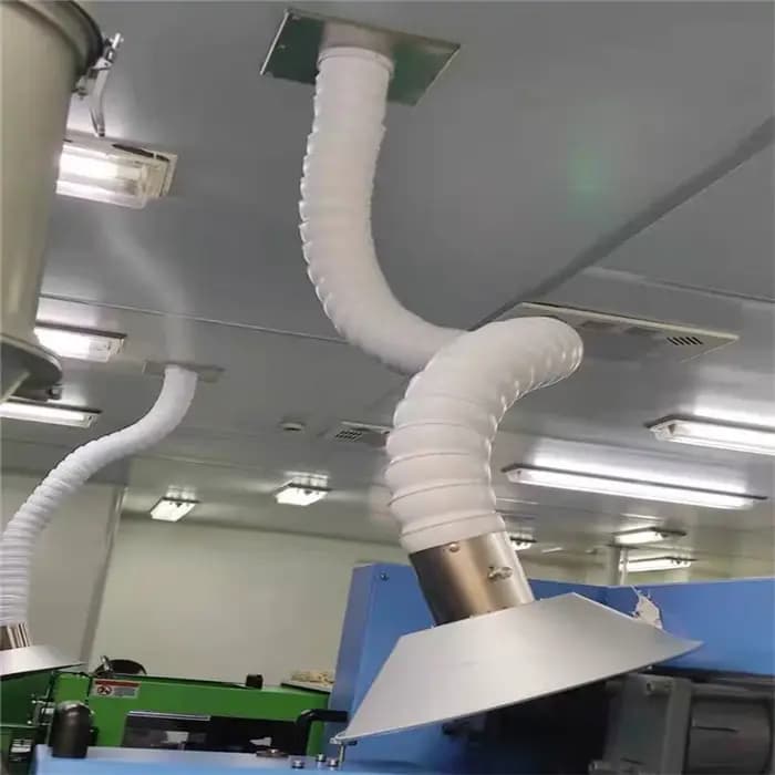 Tuyau flexible de ventilation pour l'extraction des fumées
