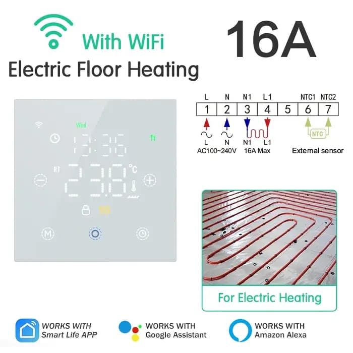 EZAIOT Tuya WiFi Thermostat intelligent eau/chauffage électrique au sol chaudière à gaz régulateur d